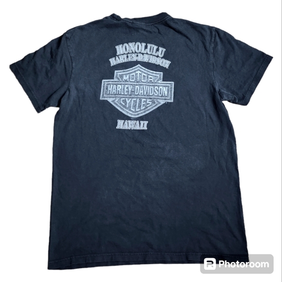 HARLEY DAVIDSON "EAGLE" Double Sided Honolulu Hawaii Mens Medium shirt - Picture 6 of 6